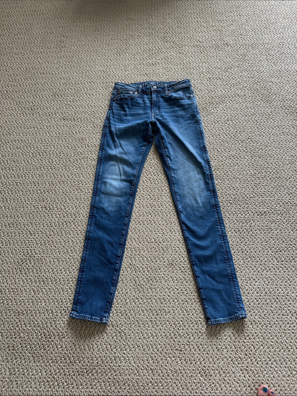 American Eagle Outfitters Women's Dark Blue Skinny Jeans